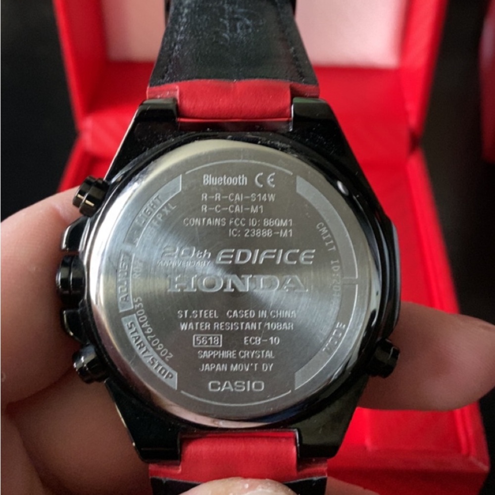 Casio Edifice Honda Racing Limited Edition ECB-10HR-1A Mens Watch Red